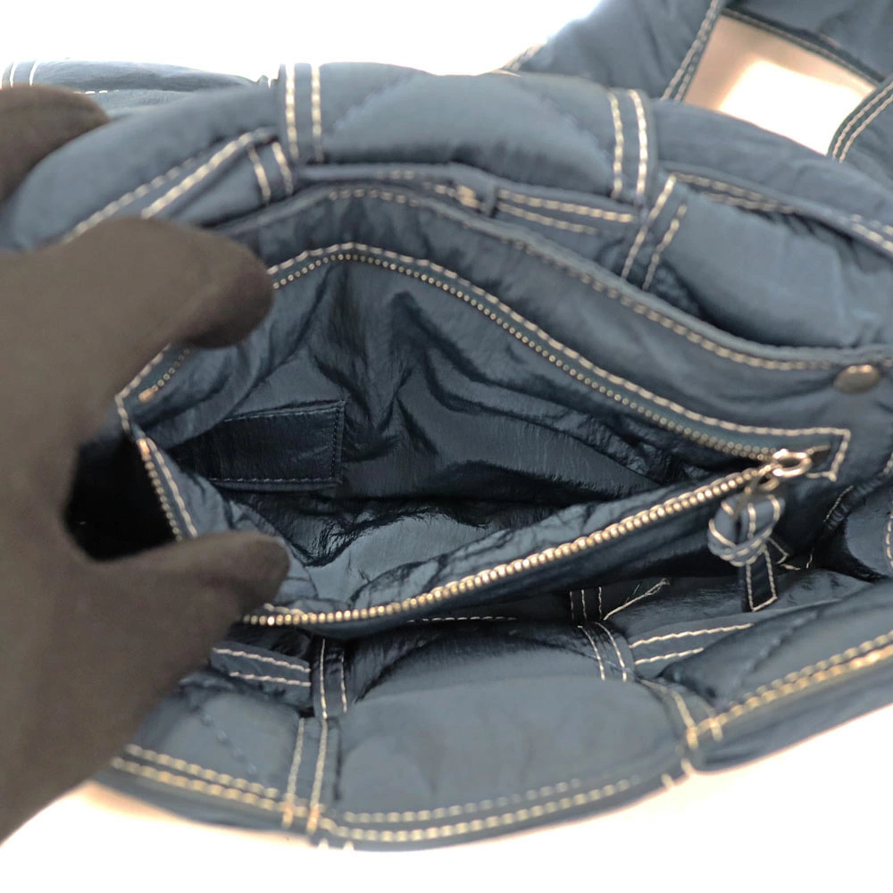 Bottega Veneta Padded Tech Cassette Shoulder Bag Deep Blue